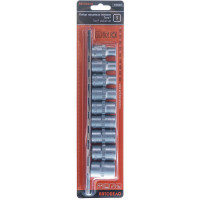 Набор головок TORX E10-E24, DR1/2", 9 шт. на планке АвтоDело 39839 10899