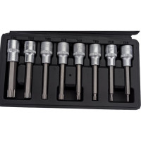 Набор головок DR1/2", вставка TORX Т20-Т60, L=100 мм, 8 шт., в кейсе АвтоDело 39600 15000