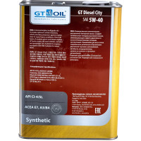 Масло Diesel City, SAE 5W-40, API CI-4/SL, 4 л GT OIL 8809059408001