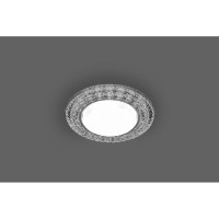 Встраиваемый светильник для натяжных потолков с белой LED подсветкой Feron CD4020 GX53 прозрачный, 29473
