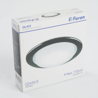 Встраиваемый светильник для натяжных потолков Feron DL53 GX53 черный хром, 28947