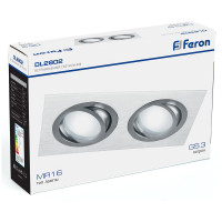 Встраиваемый потолочный светильник FERON MR16 G5.3, белый, DL2802 32640