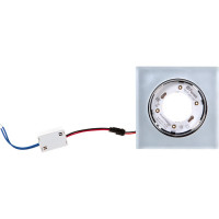 Встраиваемый светильник для натяжных потолков с белой LED подсветкой Feron CD5022 GX53, белый матовый, 32661