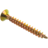 Потайной универсальный шуруп Метизный двор 4,0x35, желтый, 500 шт. 4607159063274