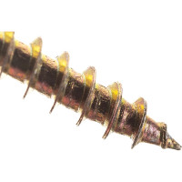 Потайной универсальный шуруп Метизный двор 5,0x50, желтый, 10 шт. 4607173900944