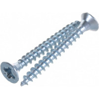 Потайной универсальный шуруп Метизный двор 3,5x30, белый, 30 шт. 4690441018946