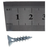 Потайной универсальный шуруп Метизный двор 5,0x20, белый, 20 шт. 4690441019219