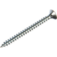 Потайной универсальный шуруп Метизный двор 6,0x70, белый, 5 шт. 4690441019370