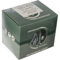 Шуруп с полукруглой головкой Метизный двор 6,3x 25 оцинкованный DIN 7981, 100 шт. 4690441025715