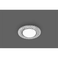 Встраиваемый светильник для натяжных потолков с белой LED подсветкой Feron CD4021 GX53 прозрачный, 29474