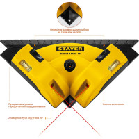 Лазерный угольник для кафеля STAYER SQUARE-8 34928