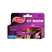 Пластины без запаха от моли Dr.Klaus 10 шт. DK03030041