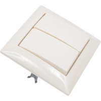 Выключатель Кунцево-Электро СЕЛЕНА скрытой установки, двухклавишный 10А С510-379 с/к 8143