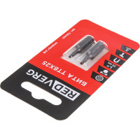 Бита Torx Tamper ТТ8, 25 мм, 2 шт. REDVERG 6623494
