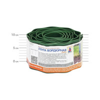 Бордюрная лента Протэкт 9 м, хаки ГОФРА Б-10/9 х