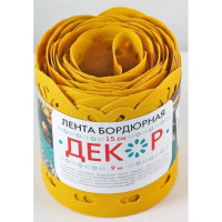 Бордюрная лента Протэкт Декор, желтая БД-15/9 ж