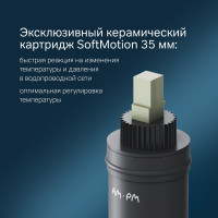 Смеситель для ванны/душа AM.PM Gem, хром, F90A10000