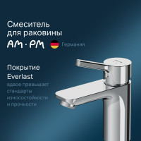 Смеситель для умывальника AM.PM X-Joy S, излив 100 мм, хром F85B02100