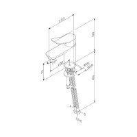 Смеситель для умывальника AM.PM X-Joy, излив 100 мм, хром F85A02100