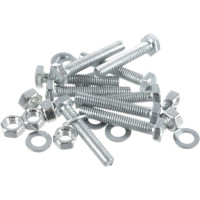 Пакет болт с гайкой и шайбой Метизный двор цинк м6х35мм 10 шт. 4607173901736