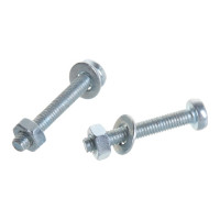 Пакет винт п/ц с гайкой и шайбой Метизный двор цинк м3х20мм 45 шт. 4607173901866