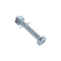 Пакет винт п/ц с гайкой и шайбой Метизный двор цинк м3х20мм 45 шт. 4607173901866