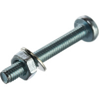 Пакет винт п/ц с гайкой и шайбой Метизный двор цинк м4х30мм 25 шт. 4607173901897