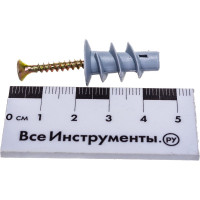 Пакет дюбель driva Метизный двор нейлон 6х22мм с шурупом 3,5х25мм 10 шт. 4607173902009