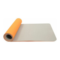 Двухслойный коврик для йоги BRADEX 183x61x0.6 см, TPE, оранжевый SF 0403