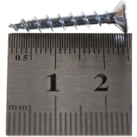 Оконный саморез Метизный двор 4,0x25 острый, белый, 1000 шт. 4690441017604