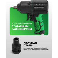 Головка торцевая 6-гранная ударная 10 мм, 1/2", L=40 мм ROCKFORCE RF-44510(304)