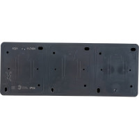 Блок две розетки + двойной выключатель ЭРА 11-7404-03 IP54, 16A 10AX -250В, ОУ, Эксперт серый Б0027676