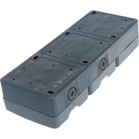 Блок две розетки + выключатель ЭРА 11-7403-03 IP54, 16A 10AX -250В, ОУ, Эксперт, серый Б0027674