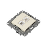 Комбинированная розетка ЭРА 12-3109-02 RJ45 RJ11, IP20, 12, слоновая кость Б0018249