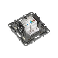 Комбинированная розетка ЭРА 12-3109-02 RJ45 RJ11, IP20, 12, слоновая кость Б0018249