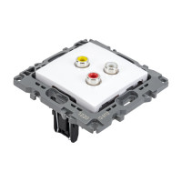 Розетка RCA ЭРА 12-3113-01 IP20, 12, белый Б0027471