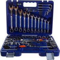 Набор инструмента 1/2 Dr и 1/4 Dr 77 предметов HELFER HF000015