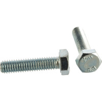 Болт Стройметиз полная резьба DIN933 М6х25, класс прочности 5.8, цинк 100 шт. 3011238