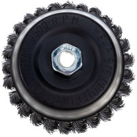 Кордщетка чашеобразная стальная витая для УШМ, 125 мм ROCKFORCE RF-BWC105(29076)