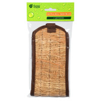 Лыковая мочалка с ручками Банные Штучки 43х12х0.8см, 70х12х0.8см с ручками 40081