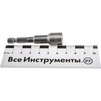 Головка магнитная торцевая шестигранная (10х65 мм; 1/4'') REDVERG 6623526
