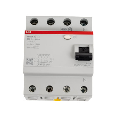 Выключатель дифференциального тока ABB 4 модуля FH204 AC-25/0,1 2CSF204006R2250