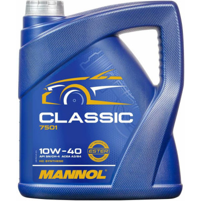 Масло моторное полусинтетическое CLASSIC 10W40 4 л MANNOL 1101