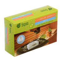 Соляной брикет с травами для бани и сауны Банные Штучки Мята, 1300 г 32402