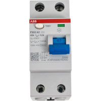 Выключатель дифференциального тока ABB 2 модуль F202 АС-40/0,1 2CSF202001R2400