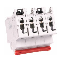 Рубильник ABB 4 полюса SD204/32 рычаг красный 2CDD284101R0032