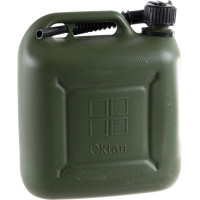 Канистра усиленная пластик ВП, с заливным устройством 10 л для ГСМ АвтоDело 42910 11001