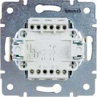 Двойной выключатель LEZARD RAIN с подсветкой крем 703-0388-112