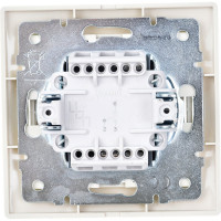 Выключатель LEZARD MIRA проходной крем со вставкой 701-0303-105