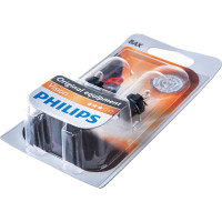 Автолампа PHILIPS BAX1.2W с черным патроном BAX8.5d,2, 2шт 12V 1,10,200 12598B2